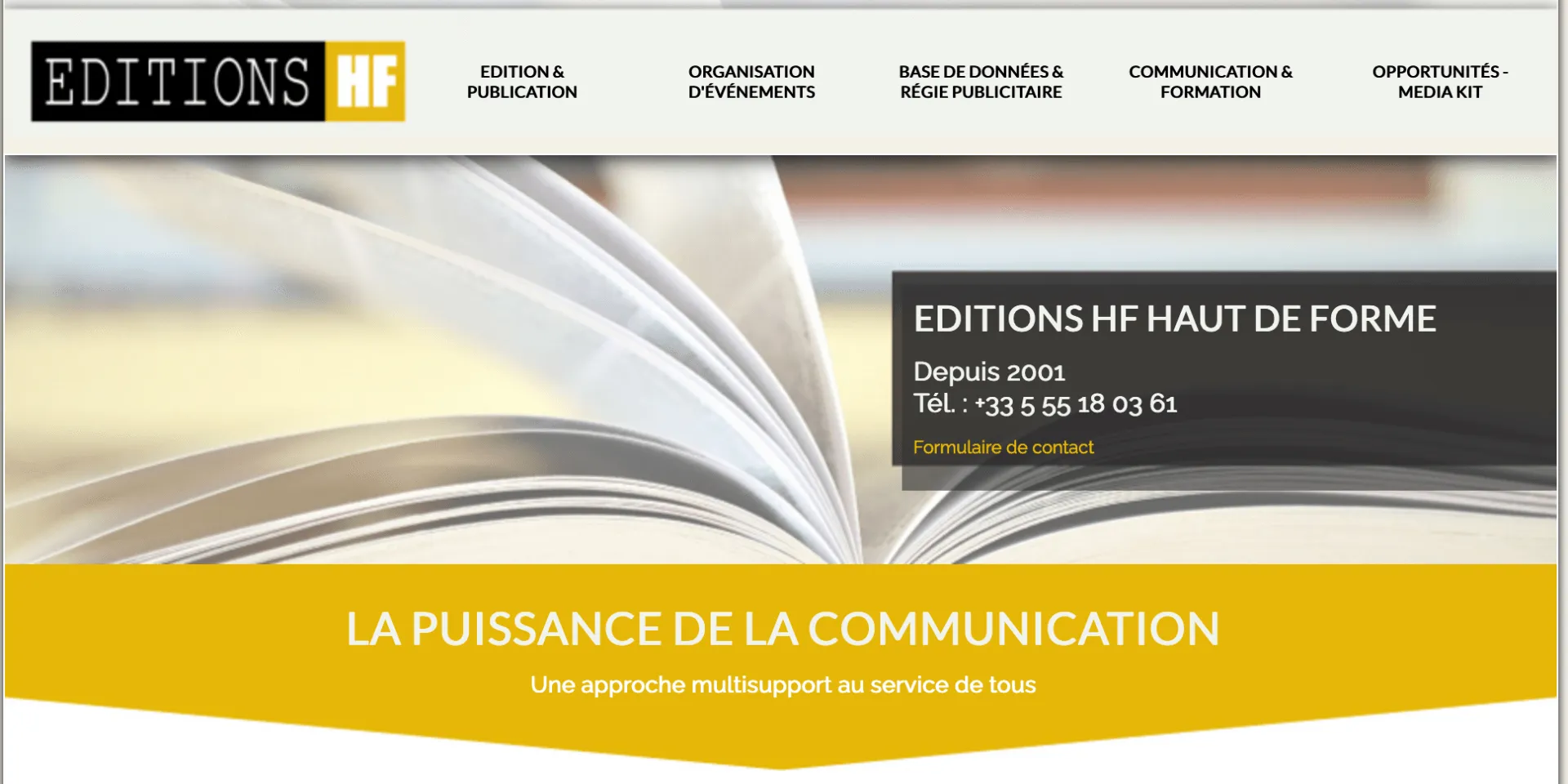 Site des Editions HF